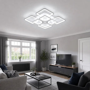 Modern Geometric Square LED Ceiling Lights for Office Bedroom