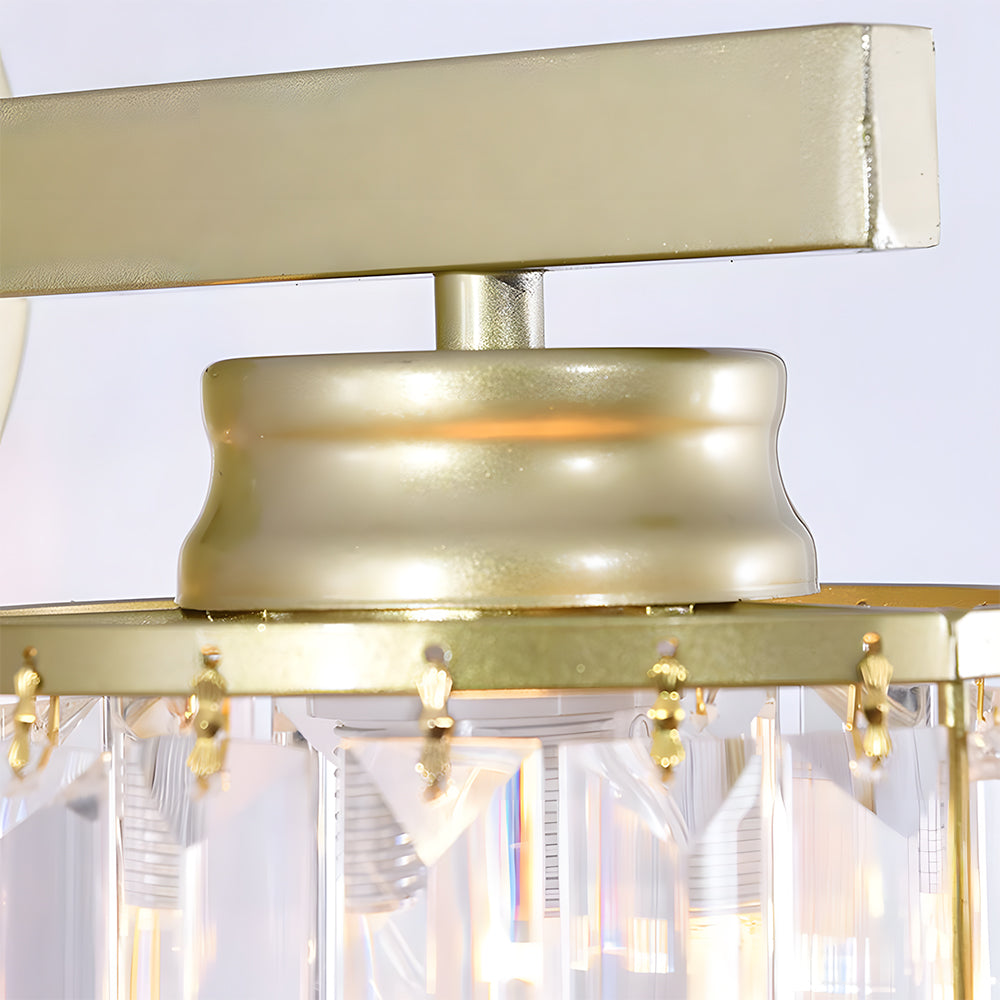 Retro Wall Lamp Glass Shade for Bedroom Bedside