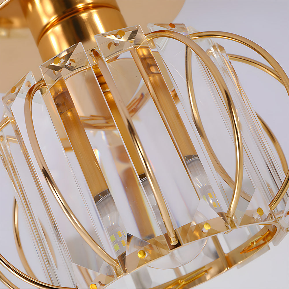 Crystal Pendant Light Shade Hanging Light for Hallway Kitchen