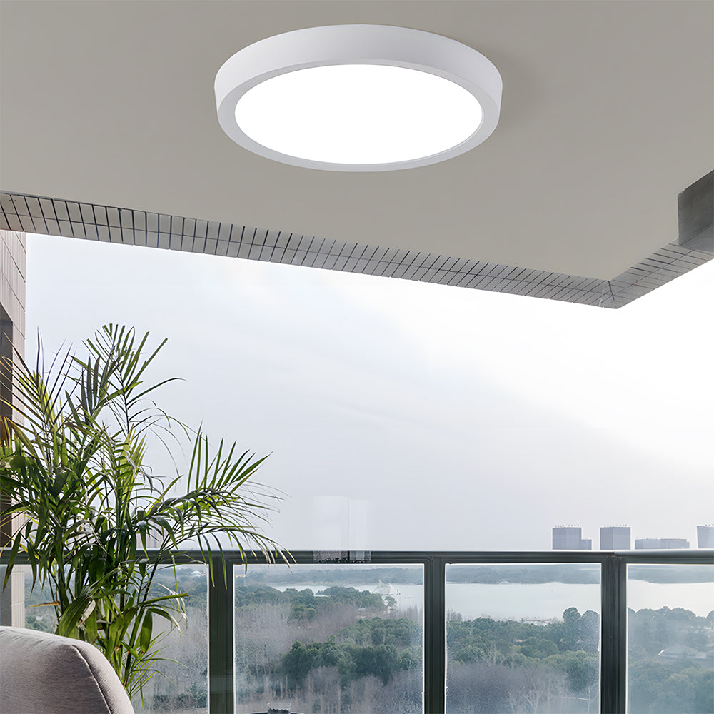 Modern simple white ceiling lamp for living room