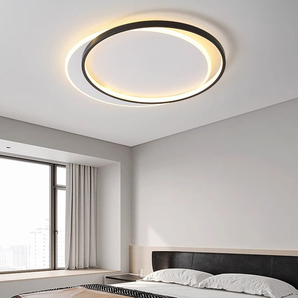 Contemporary Round Iron LED Ceiling Lights for Living Room