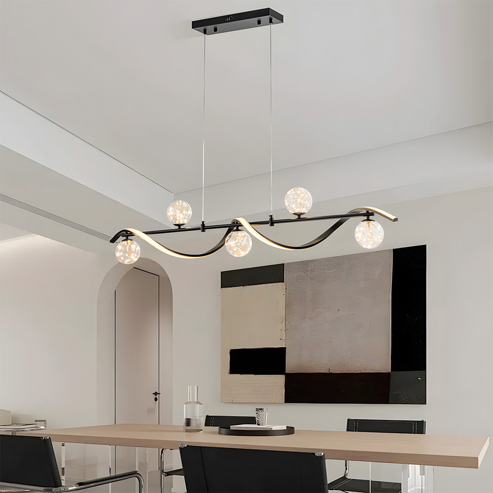 Modern Pendant Lights LED Linear Kitchen Island Lighting