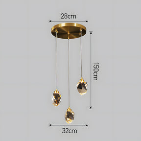Creative Modern Crystal Gold Raindrop Chandelier