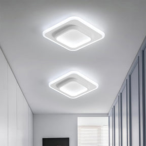 Nova Art Deco White LED Ceiling Lights