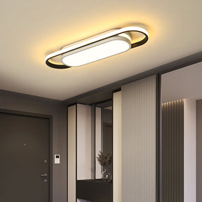 Black Simple Corridor Long LED Low Ceiling Lights