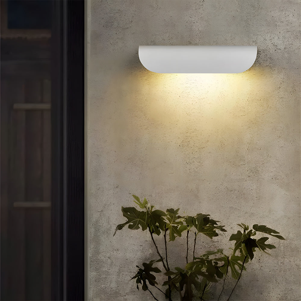 Minimalist Arc LED Waterproof Outdoor Wall Lamp for Gate, Garden & Patio