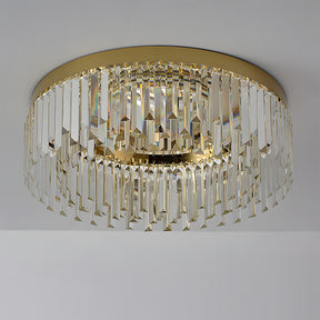 Round Led Crystal Ceiling Light for Living Room
