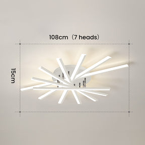 Nordic Minimalist Metal Creativity LED Ceiling Light