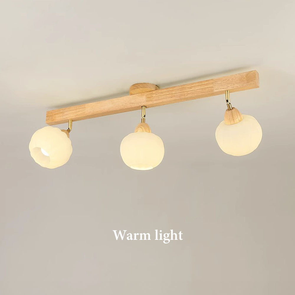 Cream Wood Track Lighting Living Room Light Track Ceiling