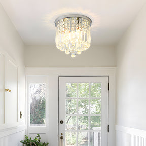 Modern Crystal Small Flush Mount Hallway Ceiling Lamp