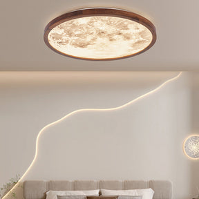 Contemporary Acrylic Moon Bedroom LED Ceiling Light