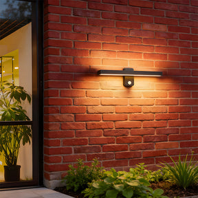Retro IP65 Adjustable Black LED Outdoor Wall Lamp