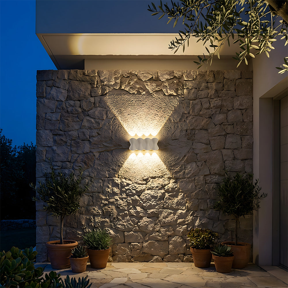 Modern Outdoor LED Up and Down Wall Lights for Garage Patio