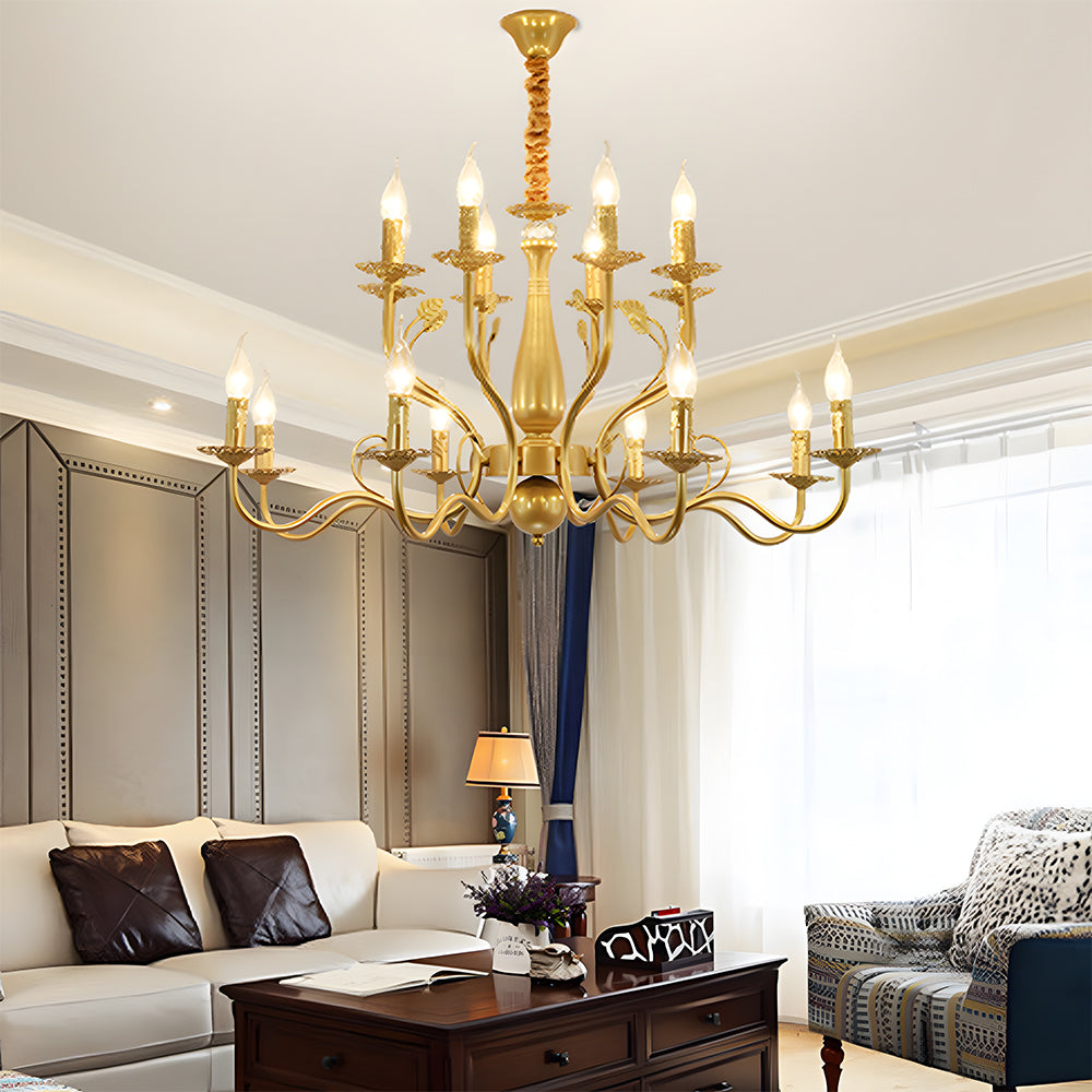 Flemish Style Ceiling Light Rustic Farmhouse Chandelier Lamp