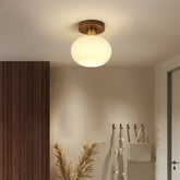 Nordic Walnut Minimalist Hallway Ceiling Light