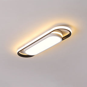 Black Simple Corridor Long LED Low Ceiling Lights