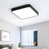 Modern ceiling light fixture in a bedroom setting