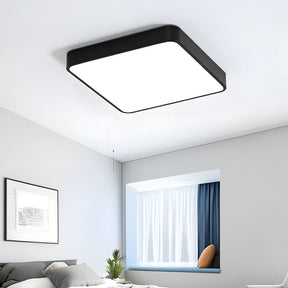Modern ceiling light fixture in a bedroom setting