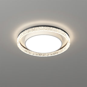 Ceiling light fixture with crystal 