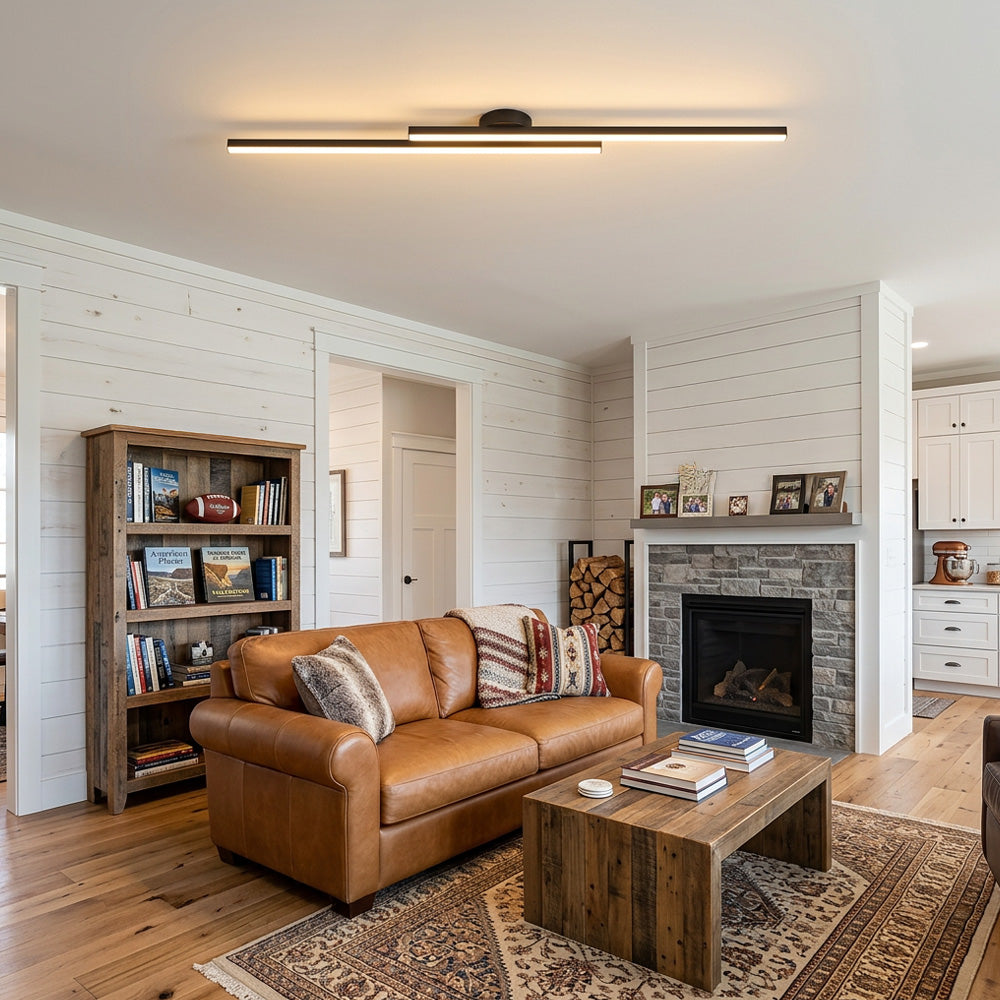Nova Linear LED Semi-Flush Ceiling Lights