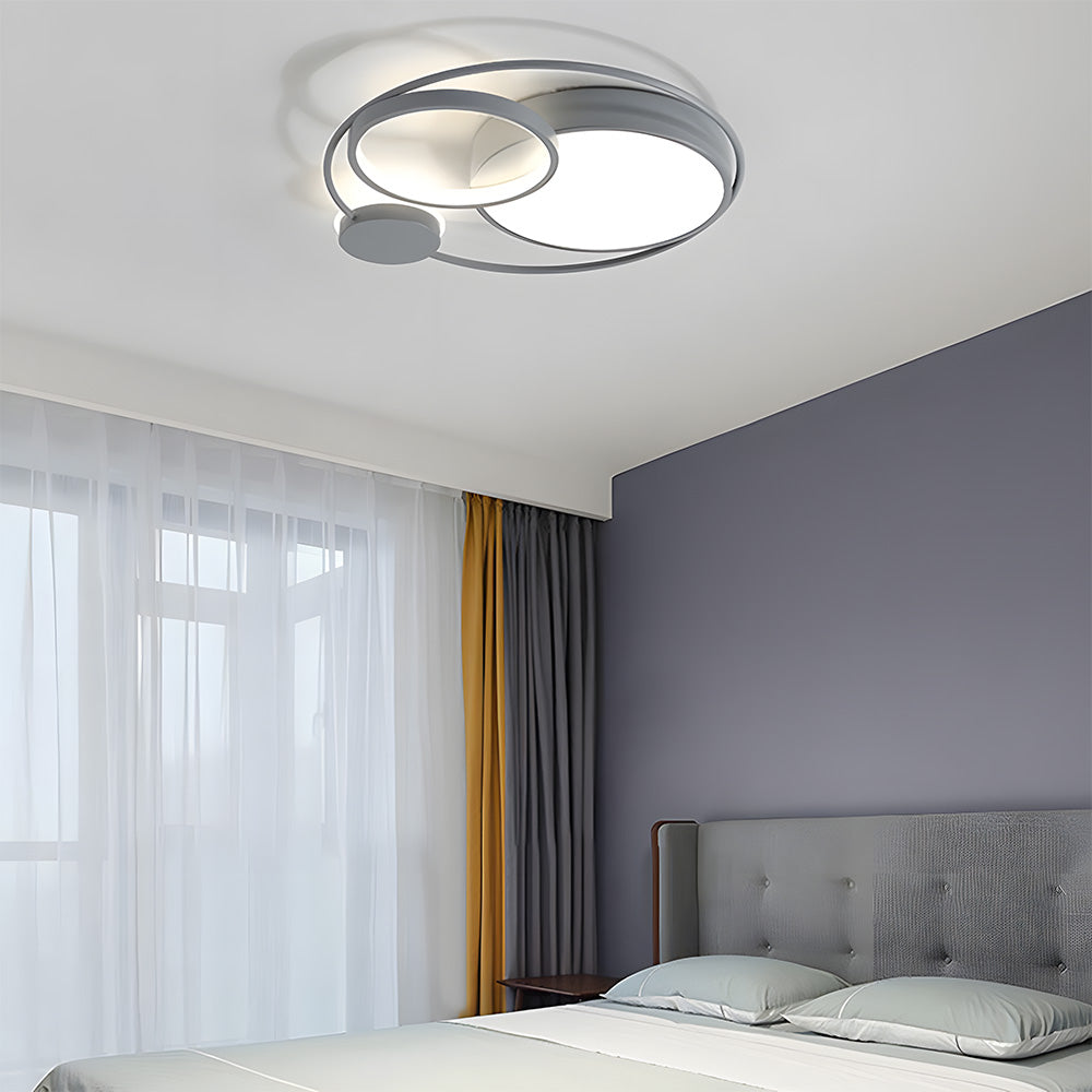 Design Circular Flush Mount LED Bedroom Ceiling Light