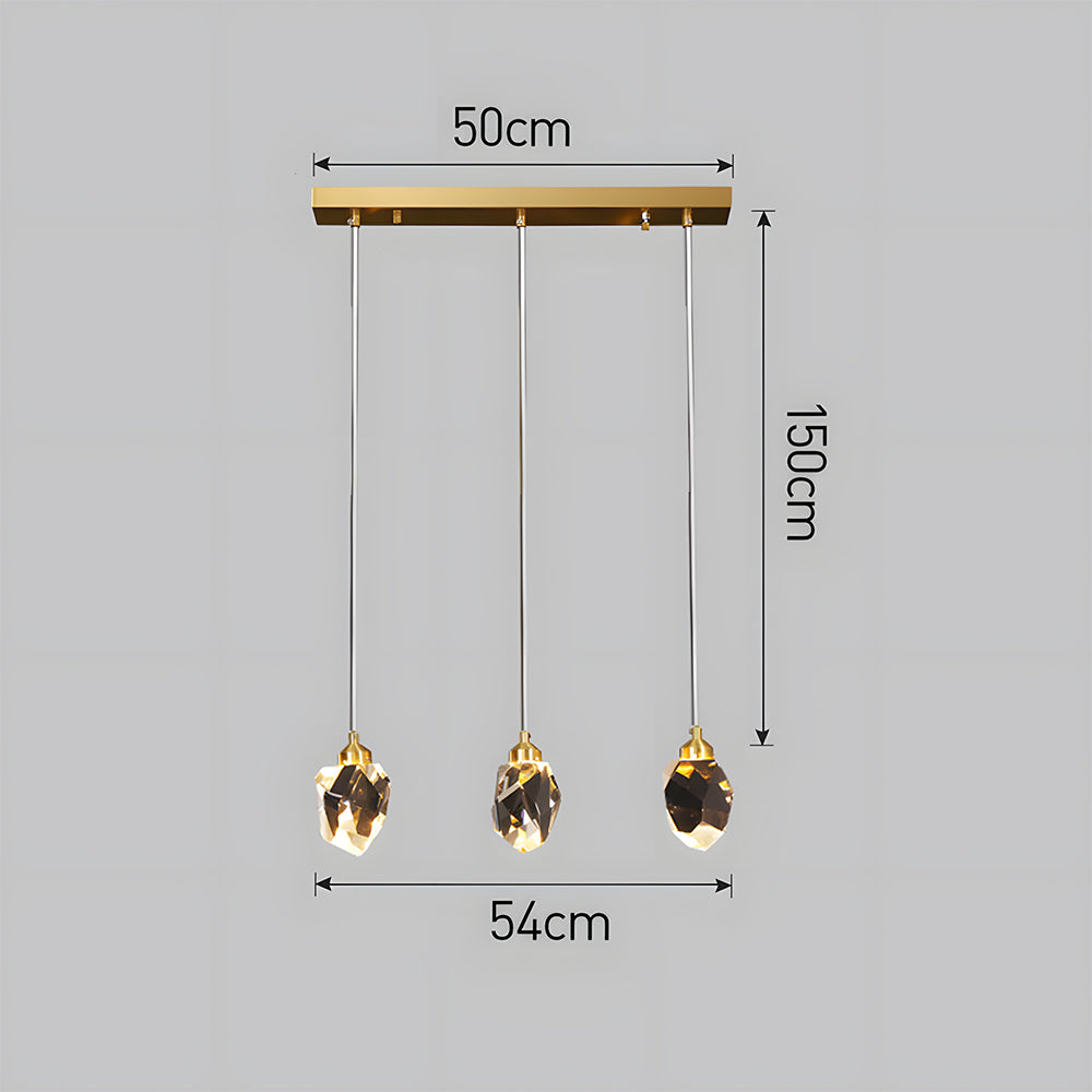 Creative Modern Crystal Gold Raindrop Chandelier