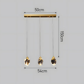 Creative Modern Crystal Gold Raindrop Chandelier