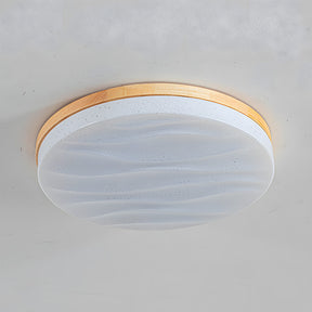 Retro Minimal Decor Wood Living Room LED Ceiling Light