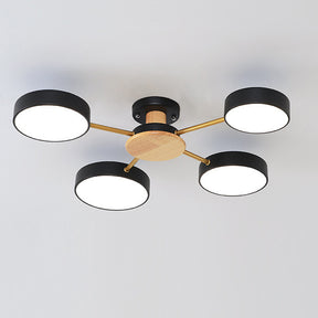 Multi Bulbs Round LED Bedroom Ceiling Light