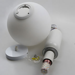 Nordic Glass Globe Ball Pendant Light for Dining Room Kitchen
