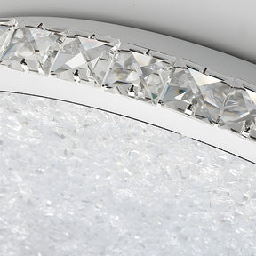 Chrome Crystal Flush Mount Ceiling Light Luxury Crystal Chandeliers
