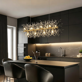 Nordic Luxury Crystal Dining Pendant Light for Kitchen Island
