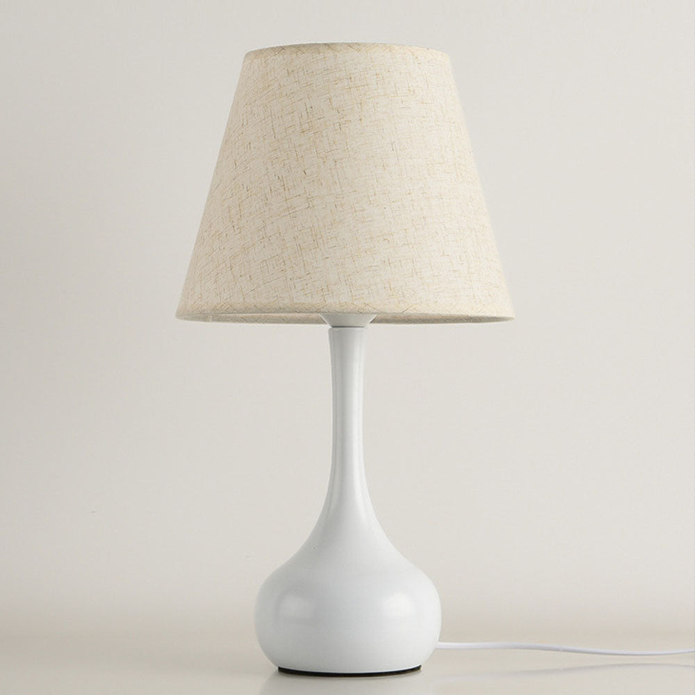 Modern Simple Fabric White Mini Table Lamp