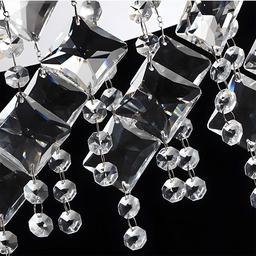 Luxury Crystal Ceiling Chandelier Lamp for Dining Room Living Room Bedroom