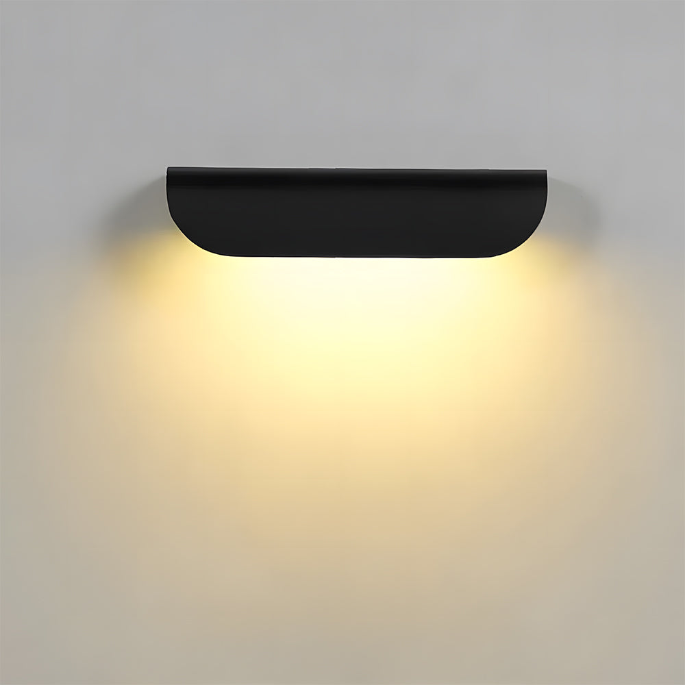 Minimalist Arc LED Waterproof Outdoor Wall Lamp for Gate, Garden & Patio