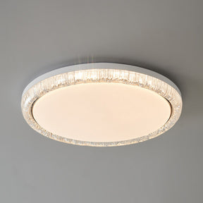 Modern Crystal Flush Mount LED Ceiling Lamp for Dining Room