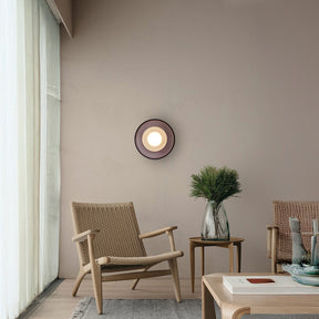 Modern Nordic Glass Round LED Wall Sconce For Living Room