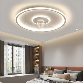Modern LED Dimmable Ceiling Light Fan With Remote Light 6-Speed Adjustable Wind Speed
