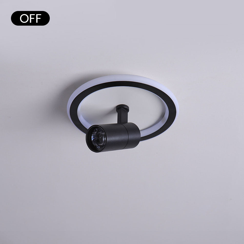 Round and Square LED Ceiling Track Light Fixture