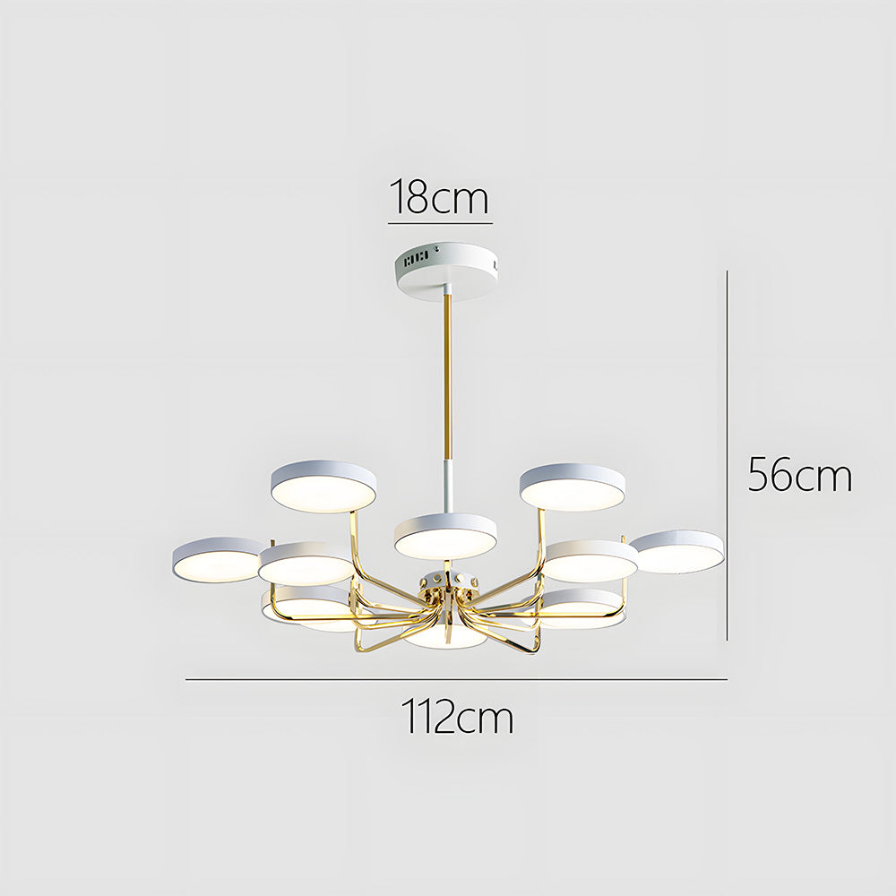 Nordic Creative Iron Living Room LED Ceiling Light