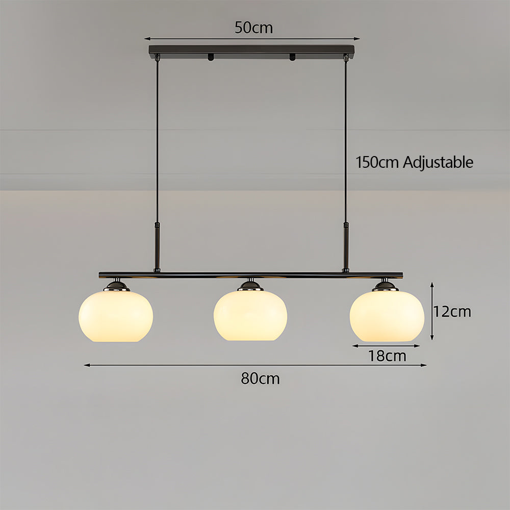 Nordic Glass Pendant Light Dining Table Adjustable Suspended Light Fixture