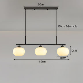 Nordic Glass Pendant Light Dining Table Adjustable Suspended Light Fixture