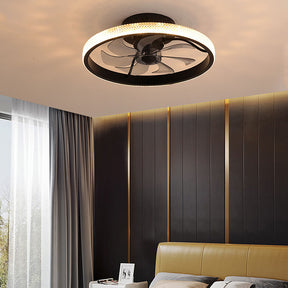 Modern Dimmable Hardware LED Ceiling Fan With Light