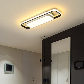 Black Simple Corridor Long LED Low Ceiling Lights