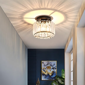 Crystal Semi Flush Mount Ceiling Light for Hallway 23cm E27