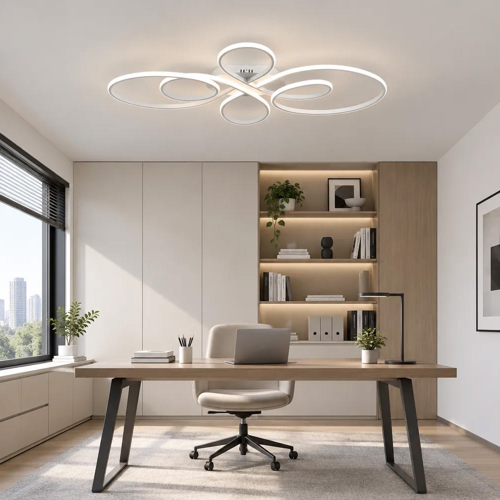 Modern Semi Flush Mount LED Ceiling Lights for Bedroom