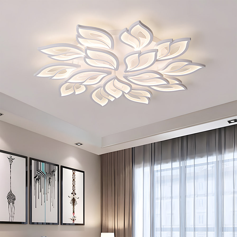 Creative Design Petals White Ceiling Light For Living Room