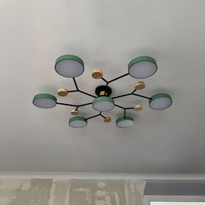 Green chandelier ceiling light living room led ceiling lights