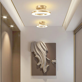 Gold Iron Hallway LED Ceiling Light