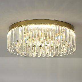 Round Led Crystal Ceiling Light for Living Room